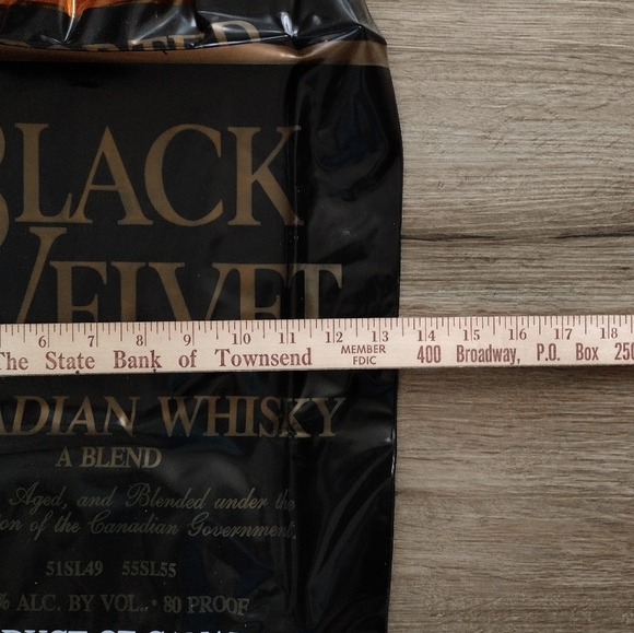 Black Velvet Inflatable Canadian Whiskey  advertising bottle. NWOT - Picture 6 of 10